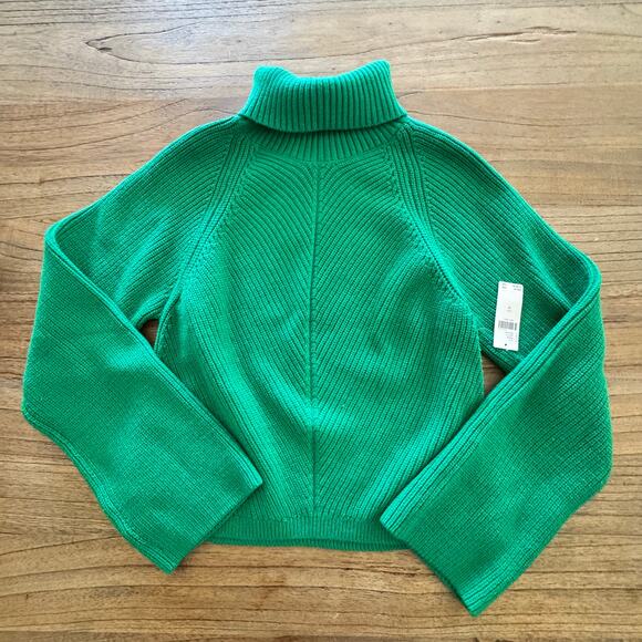 Maeve Sweaters - Maeve Cropped Turtleneck Sweater - Size M
